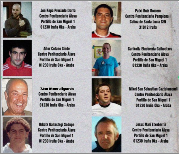 Presos vascos en ayuno por Mª José Baños