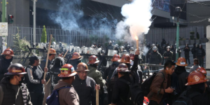 Protestas en La Paz, Bolivia