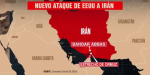 Mapa del ataque de EEUU a Irán