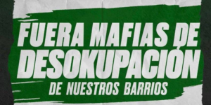 Cartel contra desokupa