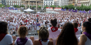 Concentración en Iruñea contra las agresiones machistas
