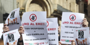 Protesta contra un ERE