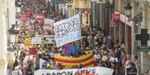 Manifestación “Aragón Arde, Azcón y Nolasco responsables”