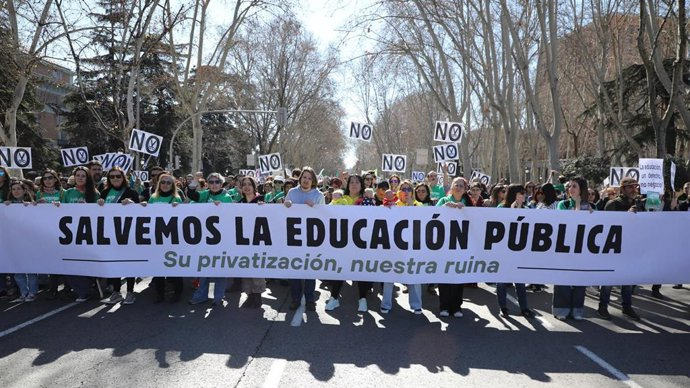 Manifestación por la educación pública