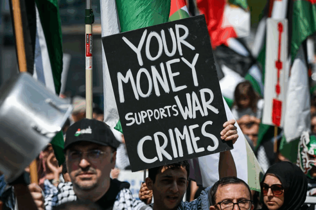 Protestas contra la venta de armas a Israel
