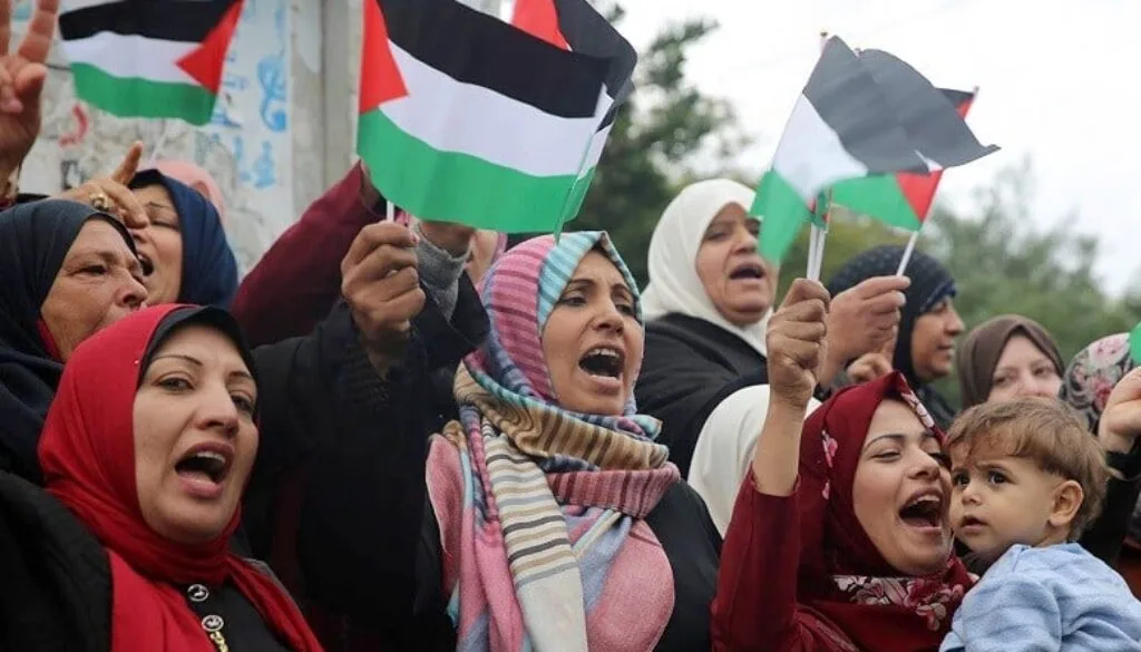 Movilización de mujeres palestinas