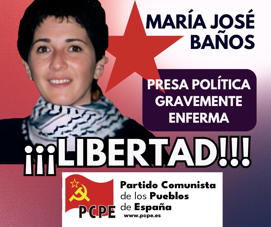 Cartel solidario con María José Baños