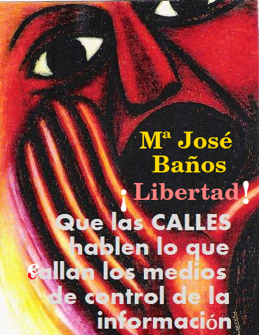 Cartel llamando a la difusión del caso de Mª José Baños