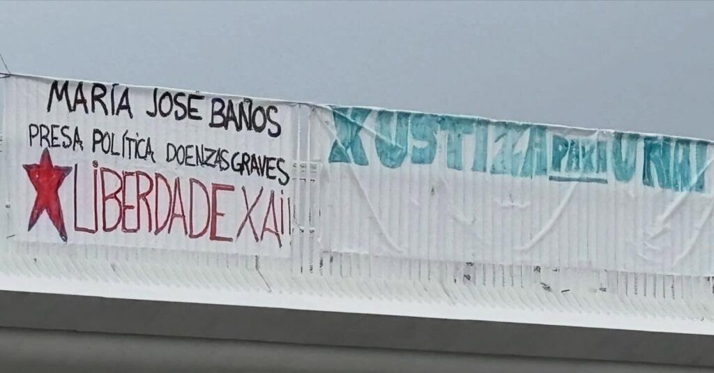 Pancarta en Coruña