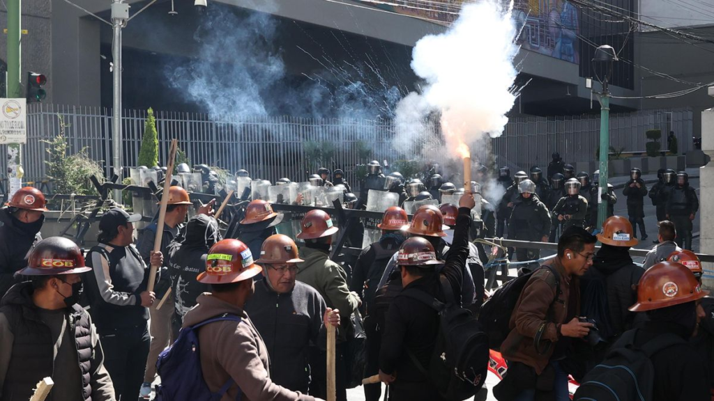 Protestas en La Paz, Bolivia