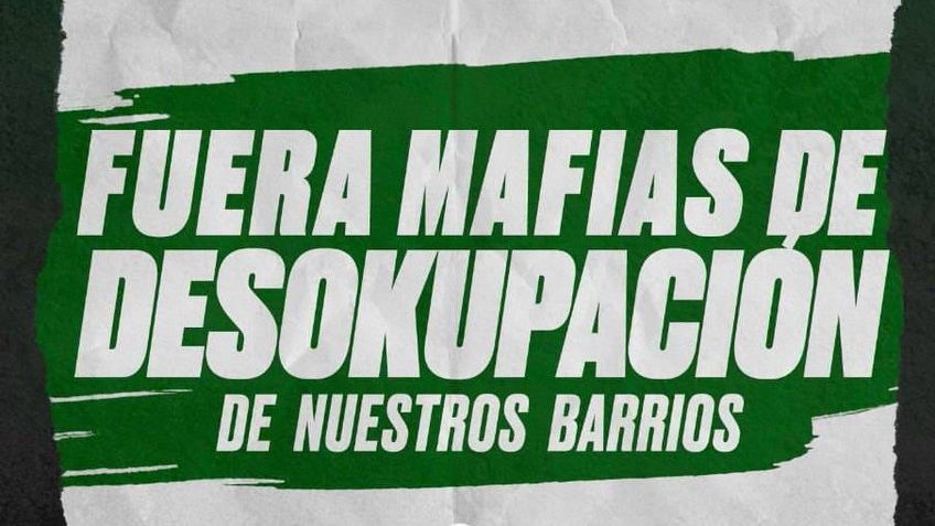Cartel contra desokupa