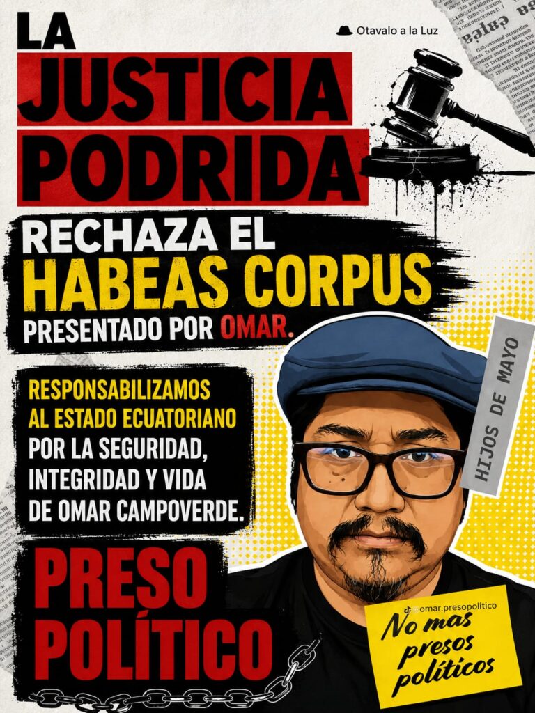 Justicia rechaza el Habeas Corpus a Omar Campoverde