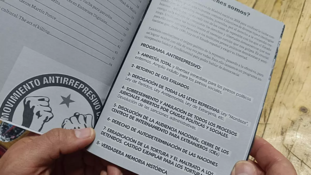 Programa del Movimiento Antirrepresivo de Madrid