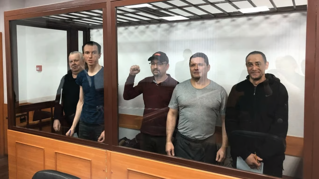 Imagen del juicio de los "Cinco de Ufá"
