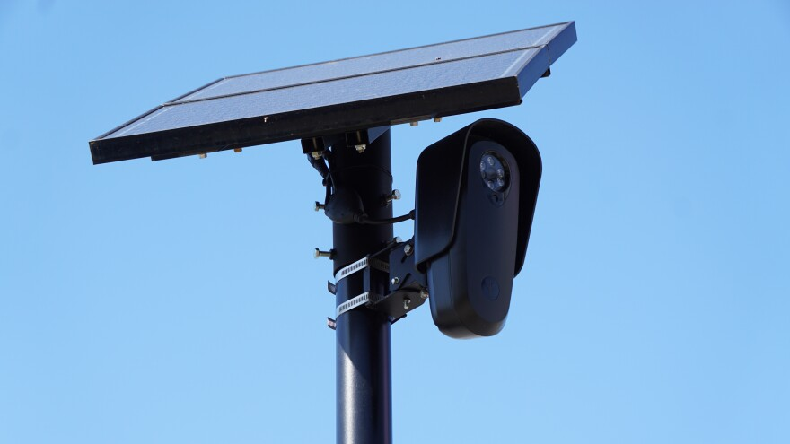 Una de las cámaras de vigilancia Flock
