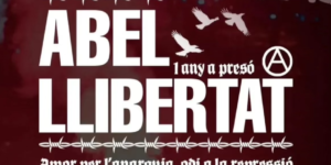 Cartel solidario con Abel