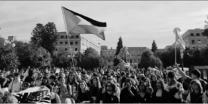 Movilización propalestina en la universidad