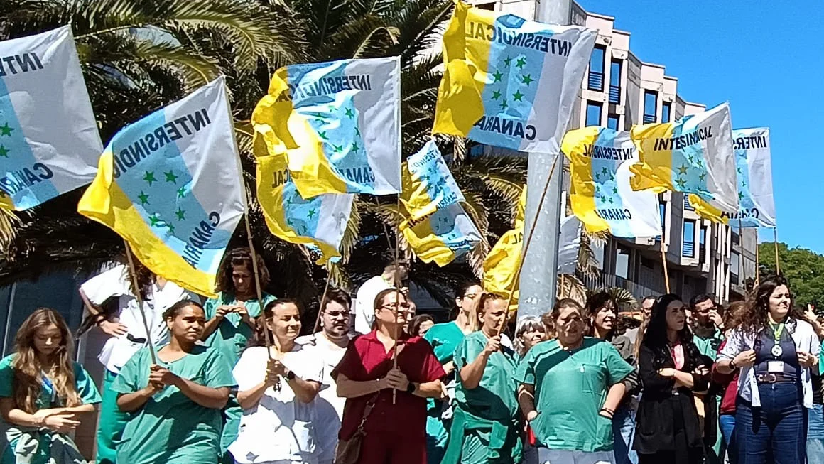 Protesta de sanitarios en Canarias