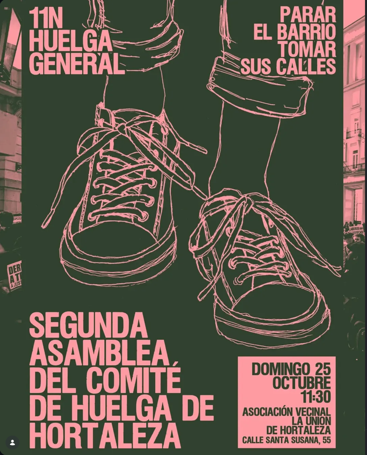 Hortaleza, 11N huelga general