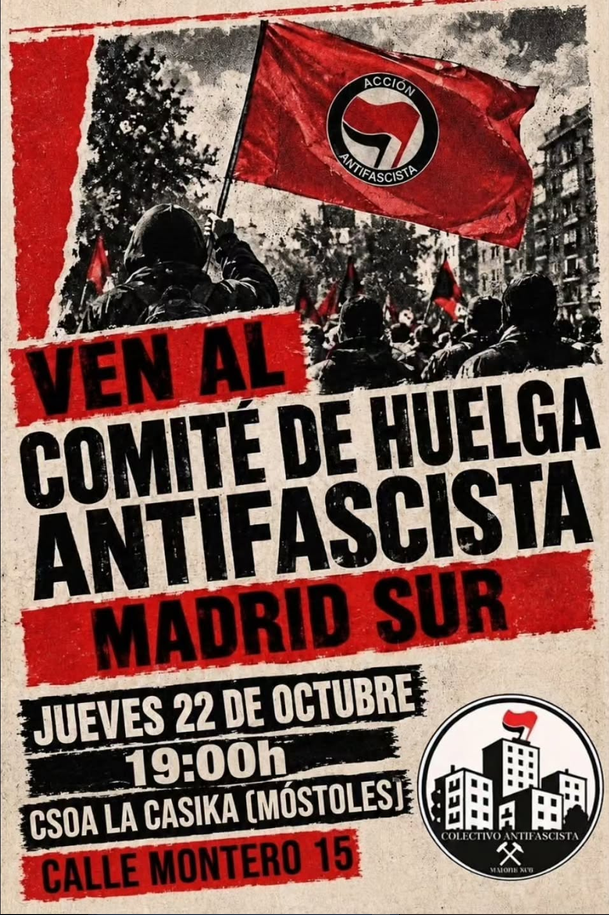 Comité de huelga antifascista Madrid sur