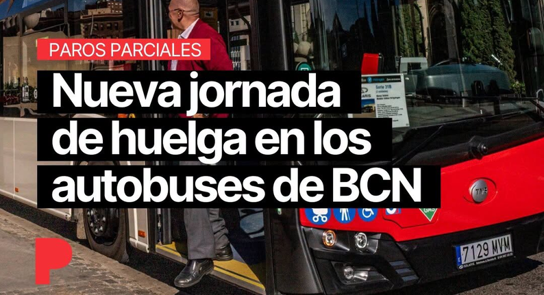 Huelga de autobuses en Barcelona